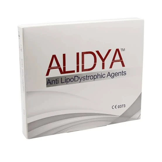 Envase de Alidya, agente anti-lipodistrófico inyectable