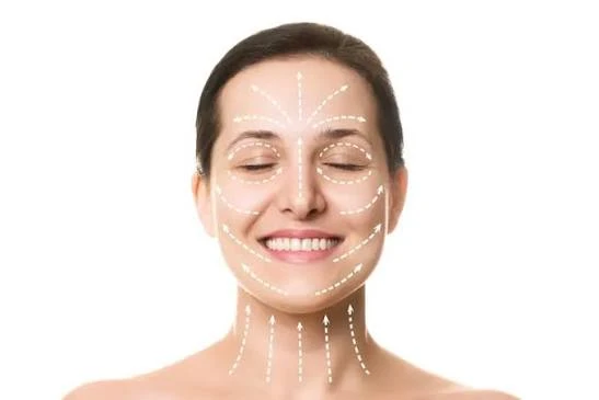 Vectores de tensado del rostro y el cuello que se trabajan con HIFU